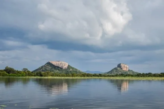 Stunning view of Pidurangala Rock and Sigiriya Lion Rock