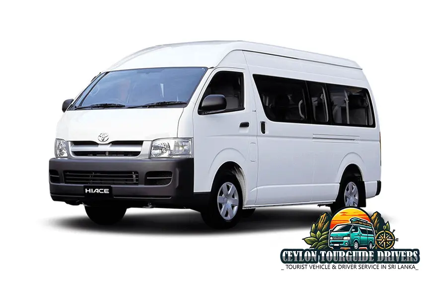 Toyota KDH high roof privet driver and car hire service from colombo