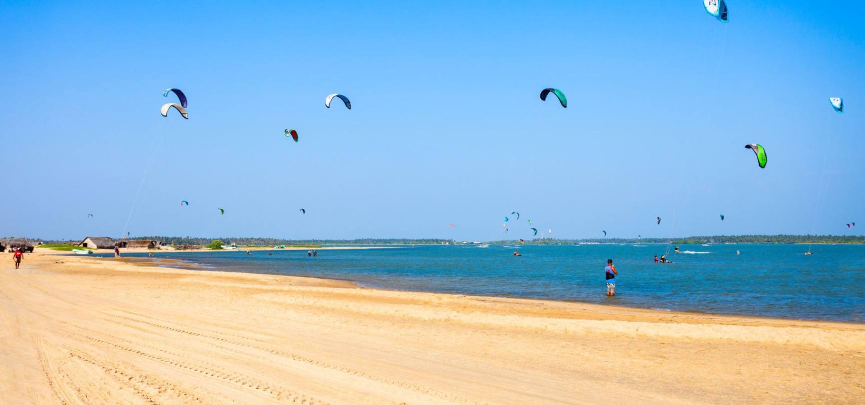 Kite Surfing at Kalpitiya Beach